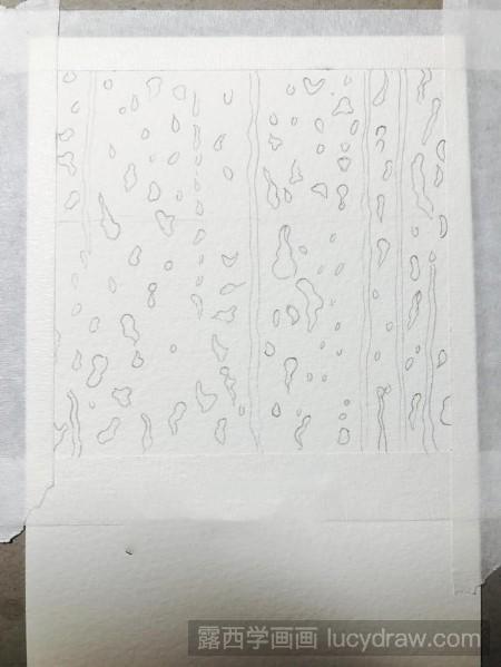水彩画雨滴怎么画