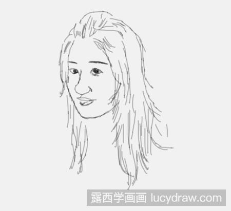 简笔画美女人物怎么画