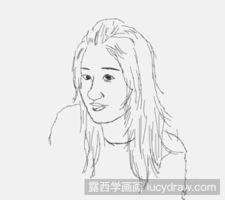 简笔画美女人物怎么画