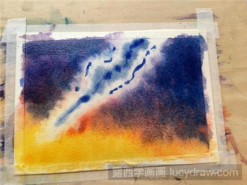 银河系水彩画教程