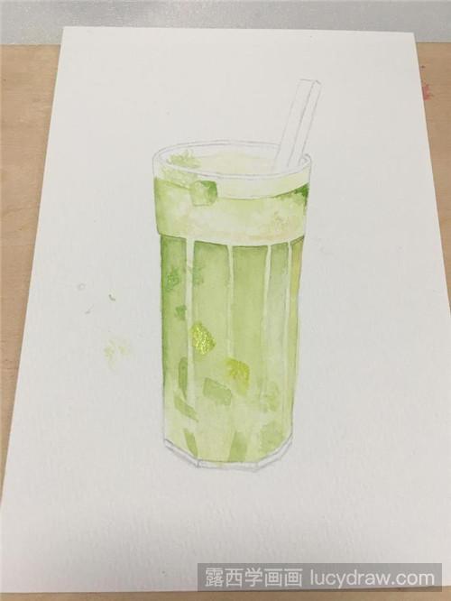青瓜汁水彩画教程