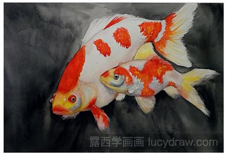 水彩画鱼的绘画步骤