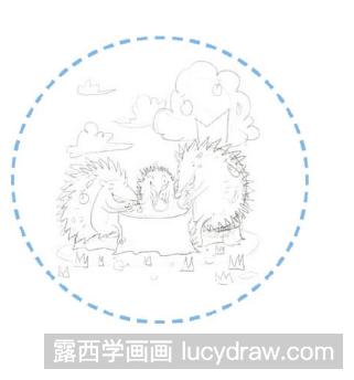 彩铅画教程：怎么画刺猬