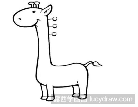 动物简笔画：教你画长颈鹿