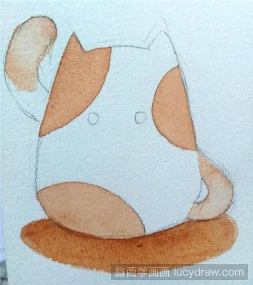 小肥猫水彩画教程
