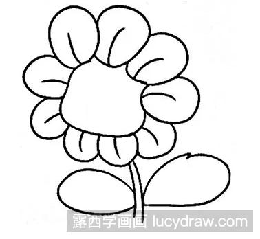 植物简笔画：向日葵的画法