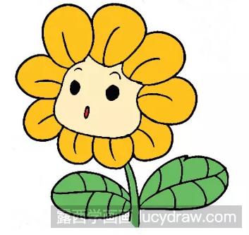 植物简笔画：向日葵的画法