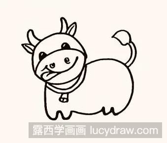 动物简笔画：奶牛的画法