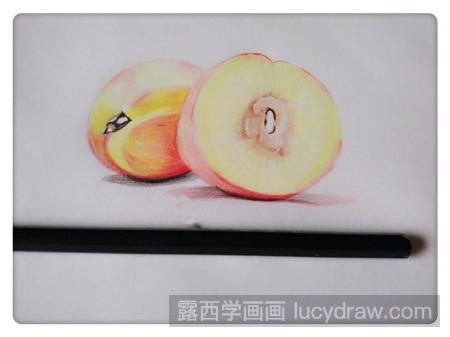 彩铅画桃子怎么画