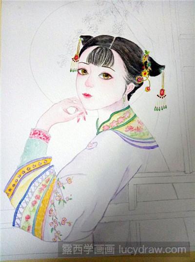 水彩画教程：教你画美人如画