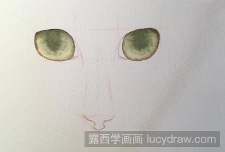 门猫眼简笔画图片