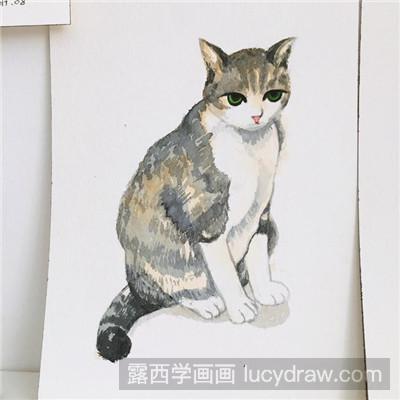 水彩画教程：教你画猫