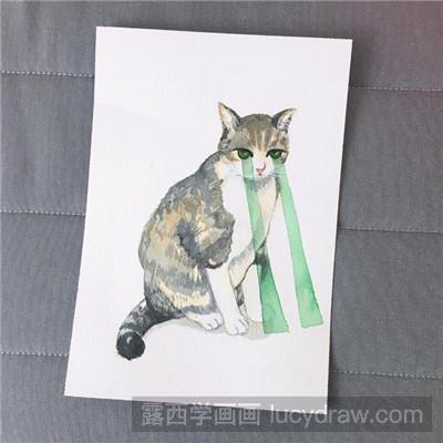 水彩画教程：教你画猫