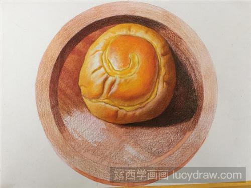 面包水彩画教程