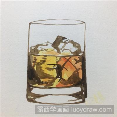 水彩画教程：教你画古典鸡尾酒