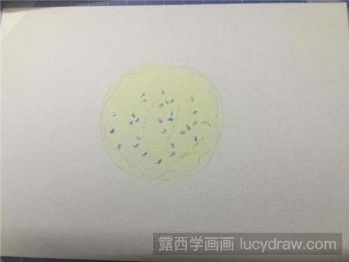 老婆饼水彩画教程