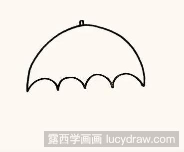 简笔画漂亮的小雨伞