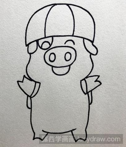 卡通简笔画：教你画快乐的麦兜