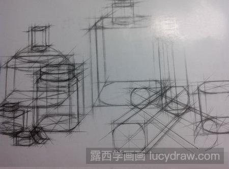 素描教程：教你玻璃器皿结构图的画法