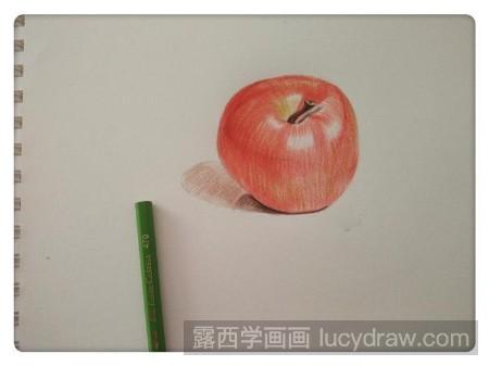 彩铅红苹果怎么画