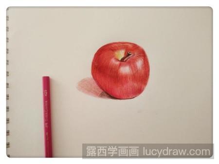 彩铅红苹果怎么画