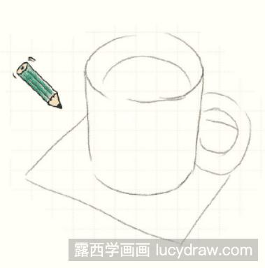 彩铅画教程：怎么画咖啡