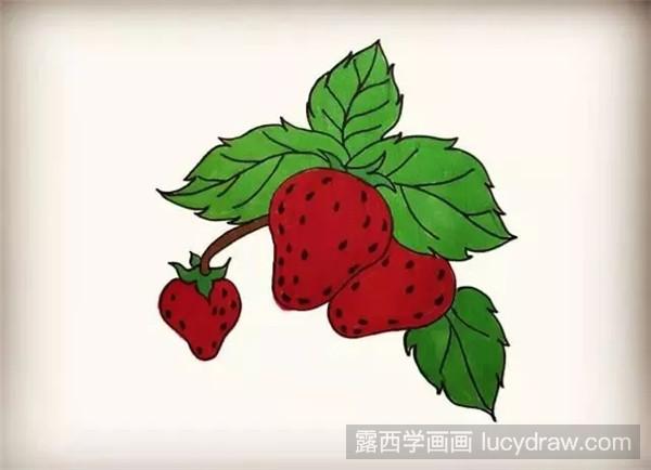 孩子都爱的草莓简笔画教程