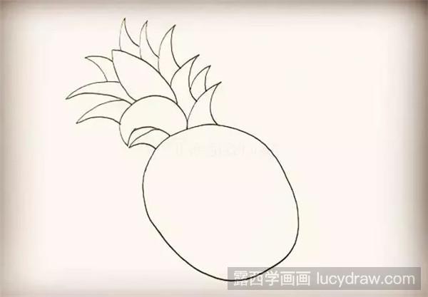 菠萝简笔画教程