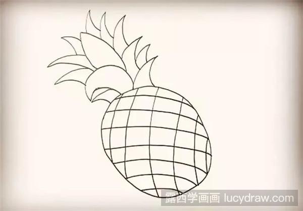 菠萝简笔画教程