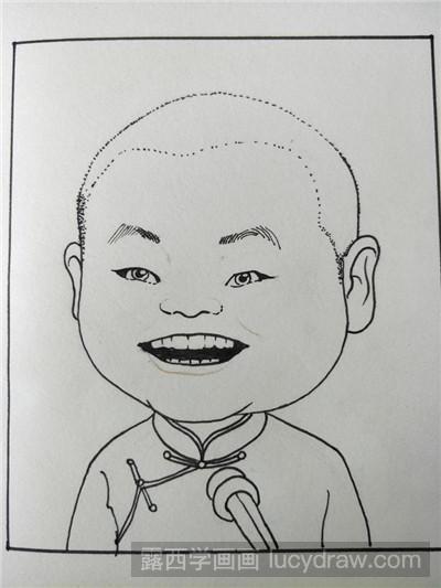 小岳岳简笔画图片