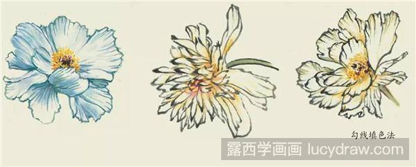 国画技法：花卉芍药花的画法