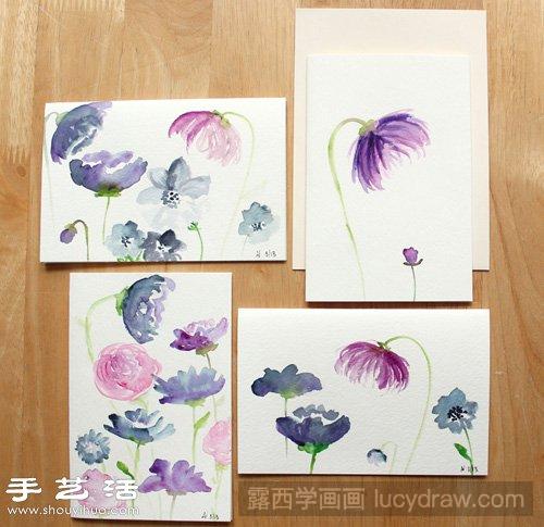 水彩画教程：水彩花卉教程步骤图片