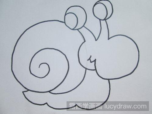 小蜗牛儿童画教程