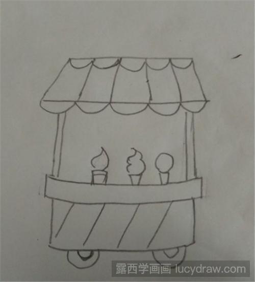 罗德的冰淇淋车怎么画图片