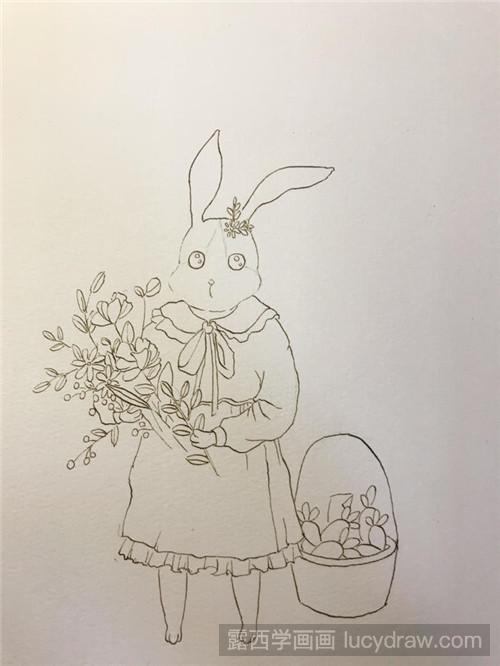 兔子妈妈插画教程