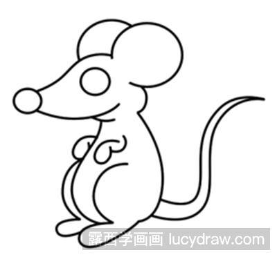 老鼠的简笔画法