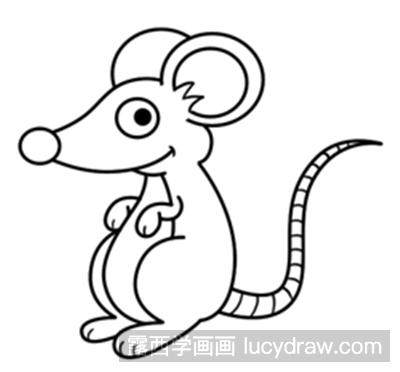 老鼠的简笔画法