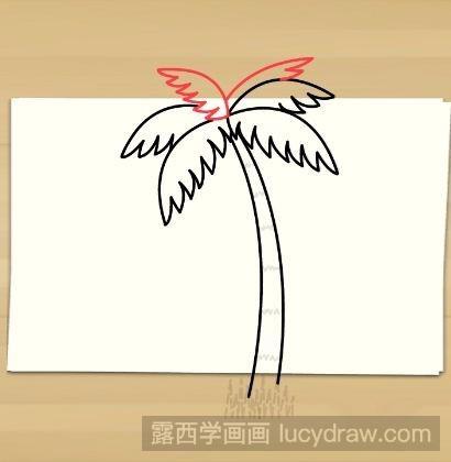 椰树简笔画教程