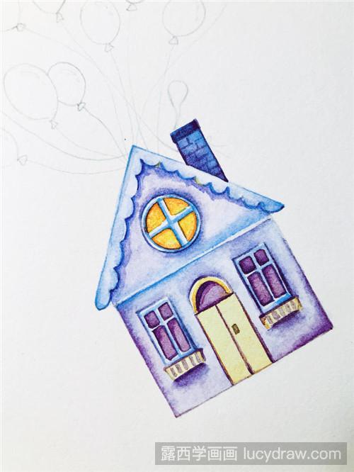 插画房子怎么画