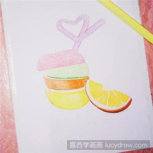 水果彩铅画教程