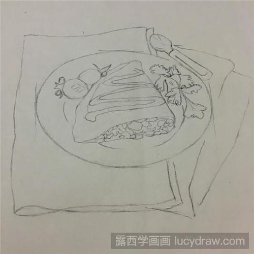 怎么用彩铅画蛋包饭