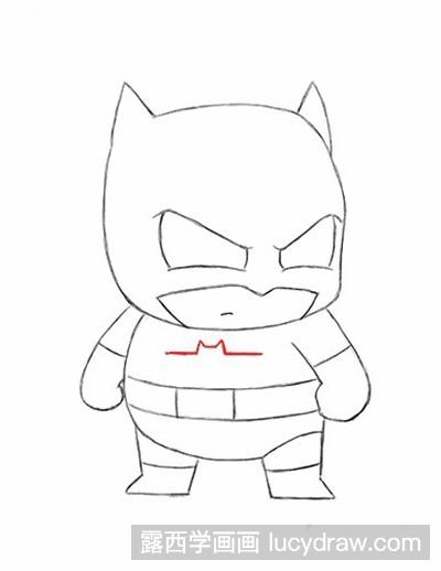 卡通蝙蝠侠怎么画