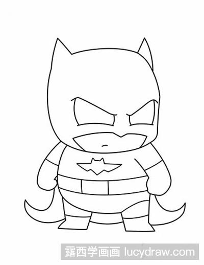 卡通蝙蝠侠怎么画