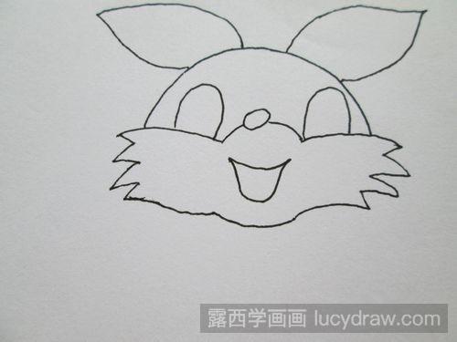 可爱兔子简笔画步骤