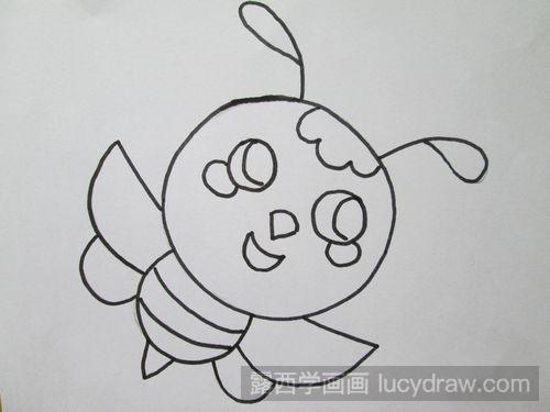 儿童画蜜蜂的画法