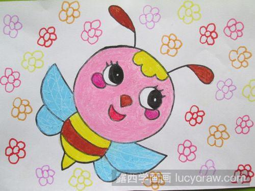 儿童画蜜蜂的画法