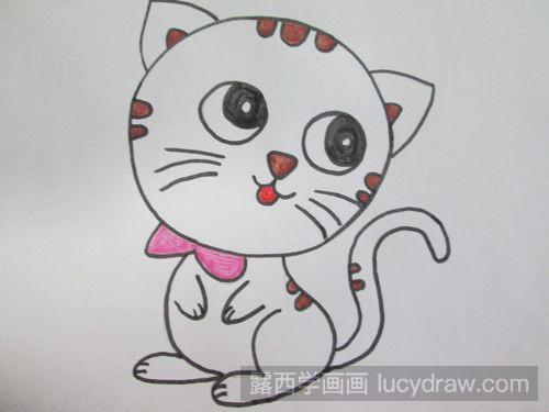 儿童画猫怎么画