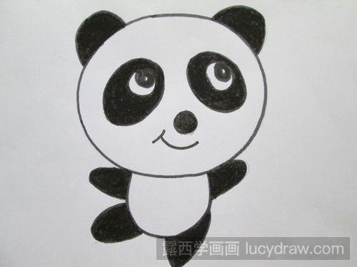 儿童画熊猫的画法