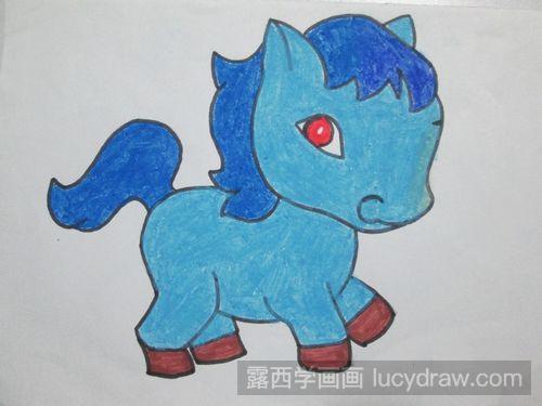 儿童画马怎么画