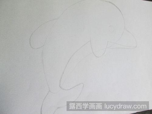 儿童画海豚的画法